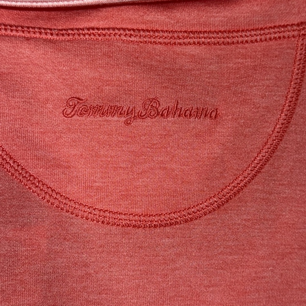Tommy Bahama Pink Quarter-Zip College Miami U Cozy Fall NWT Pullover Size Medium - Picture 8 of 10